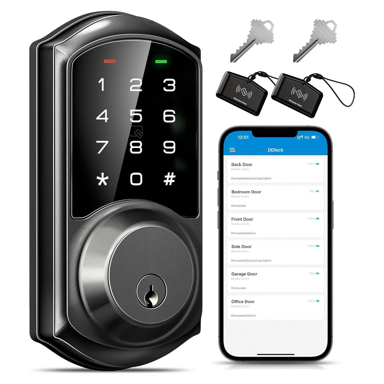 Cerradura Inteligente Veise con Control App y Teclado