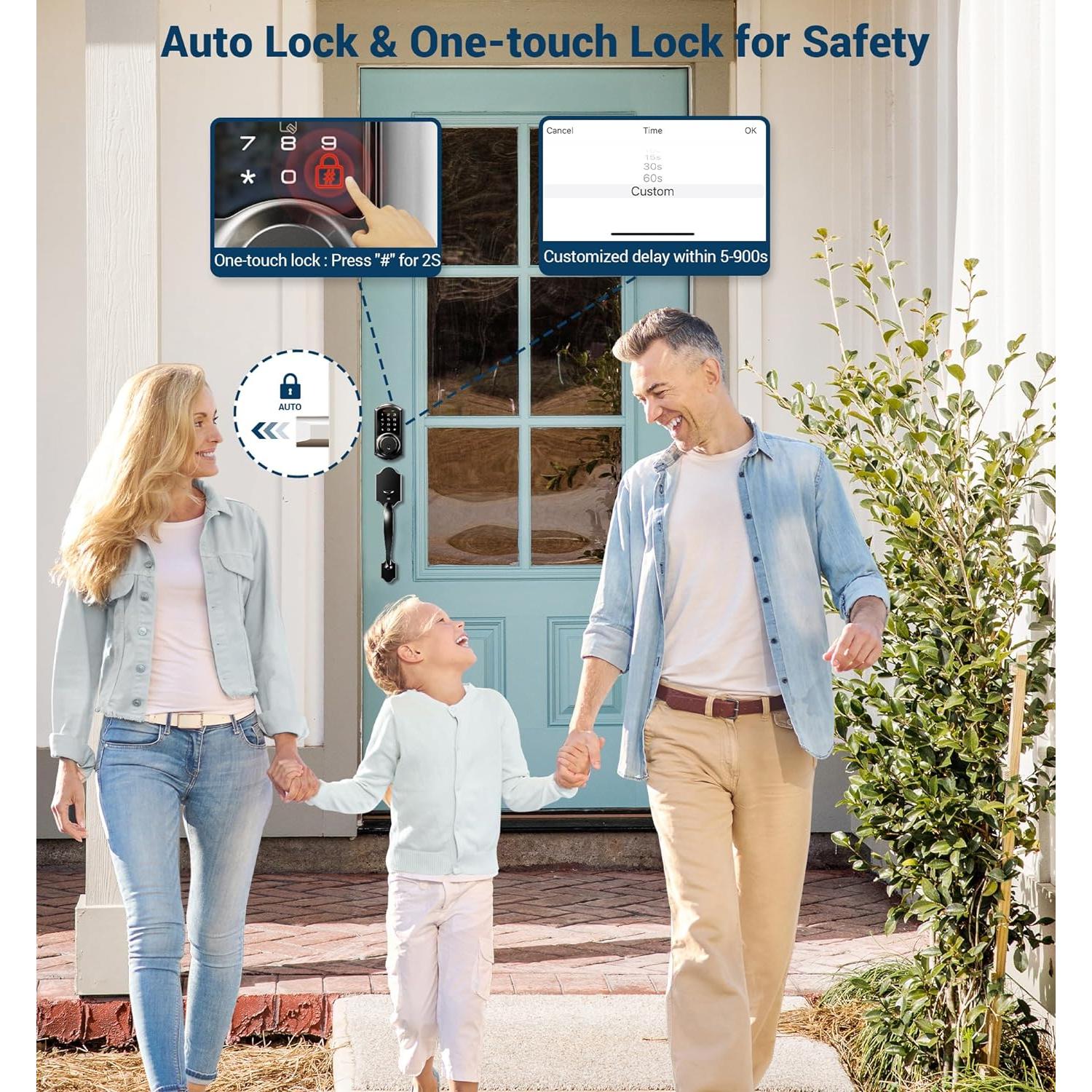 Cerradura Inteligente Veise con Control App y Teclado