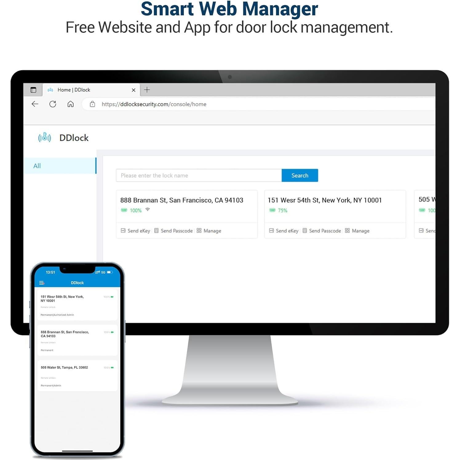 Cerradura Inteligente Veise con Control App y Teclado