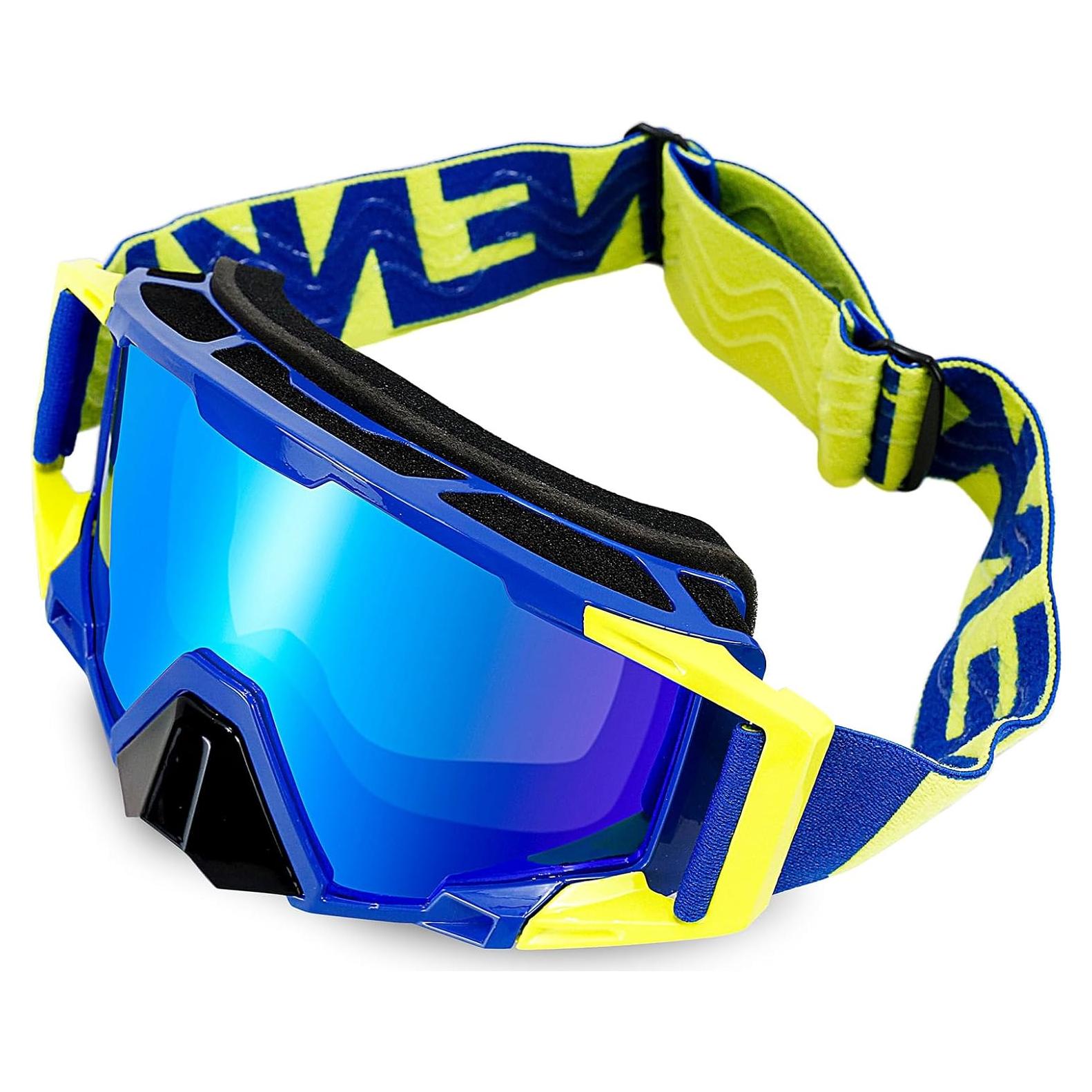 Gafas de Motocross MX - Cubierta Nasal - Marco Azul