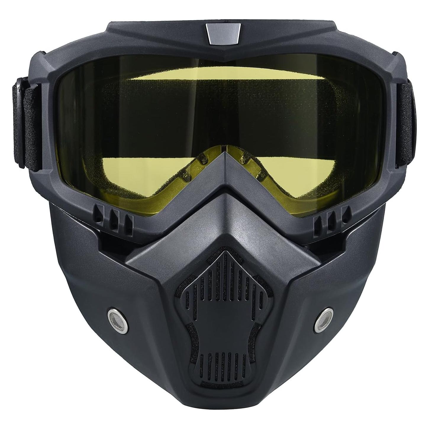 Máscara de Paintball Antivaho Amarilla - Gafas Motocicleta