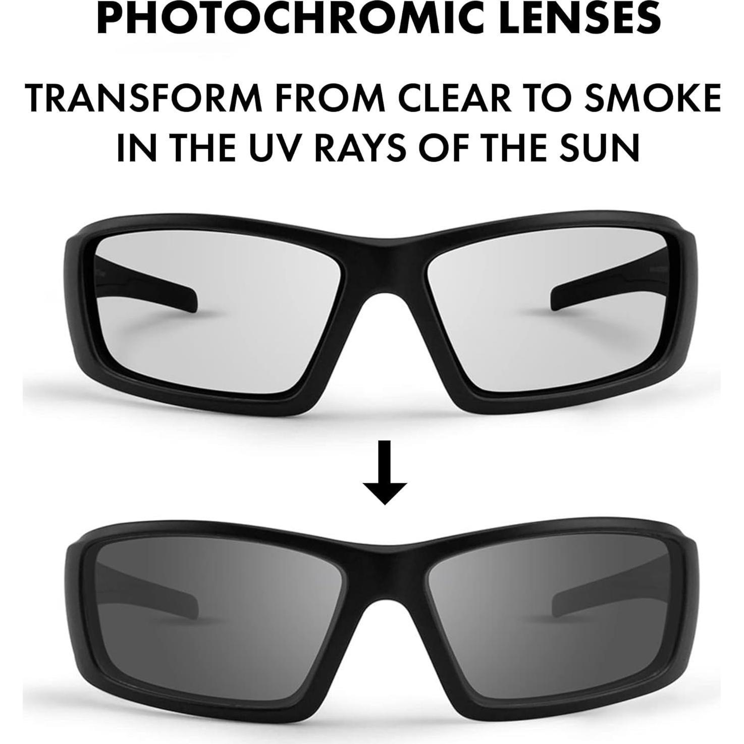 Gafas de sol fotocromáticas Epoch Eyewear Liberator negras