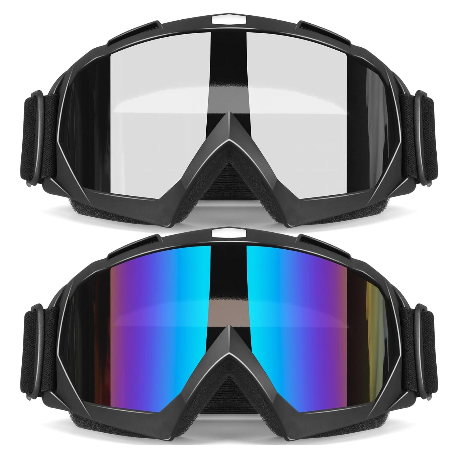Gafas de Motocross 2 en 1 - ATV y Esquí - A prueba de Viento