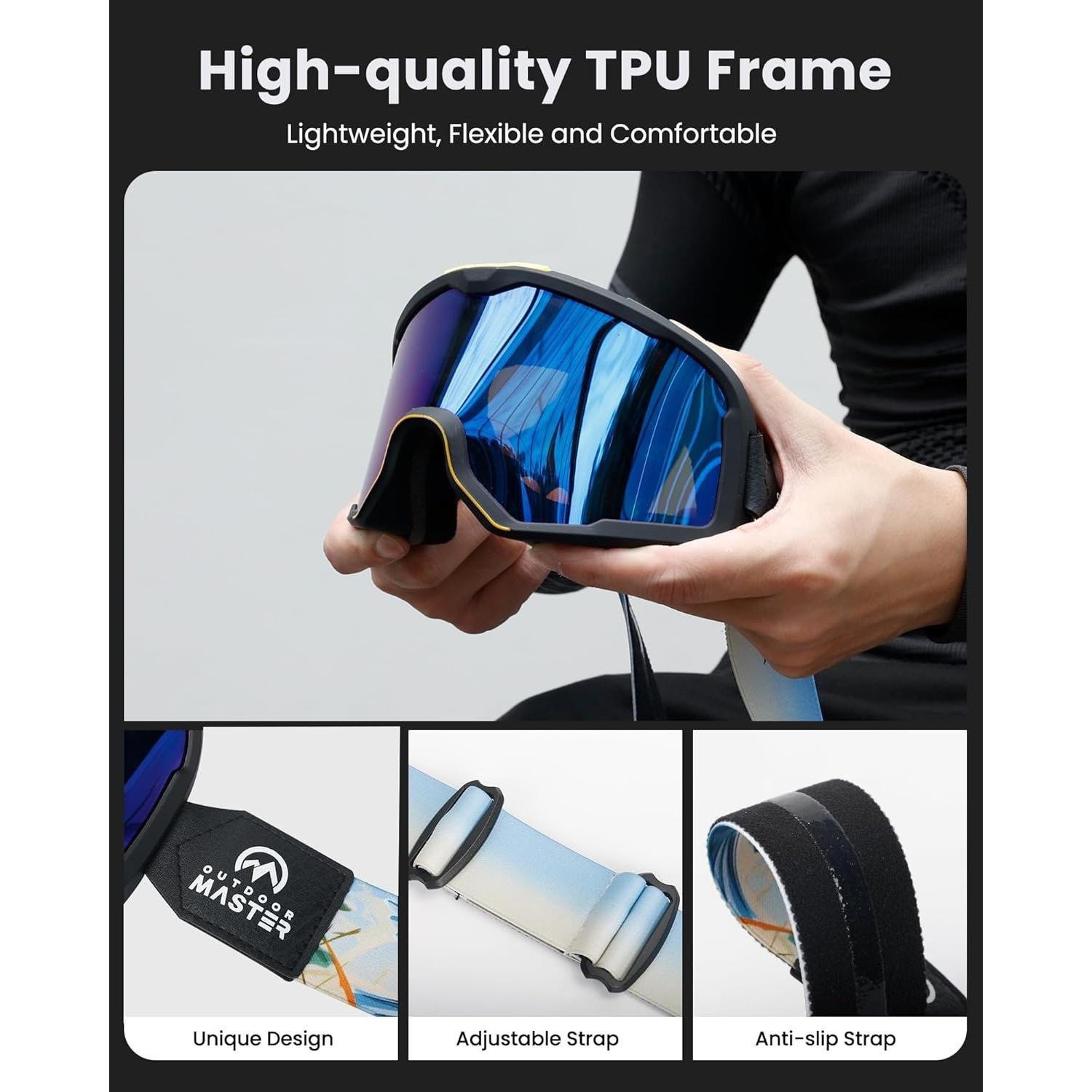 Gafas de Motocross OutdoorMaster Tern UV Protección Unisex