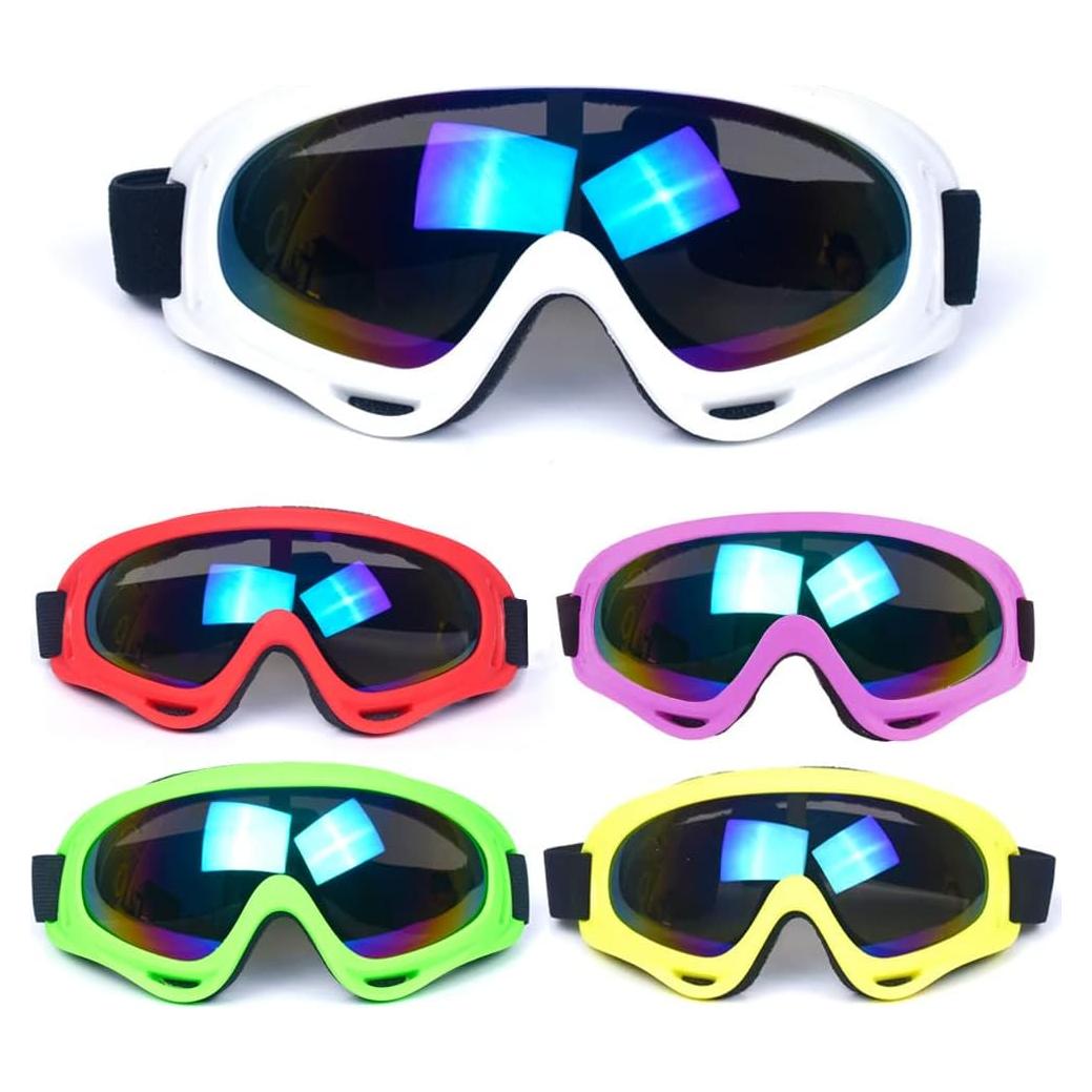 Gafas de Motocicleta Hallwayee 5 Piezas Anti-UV 400