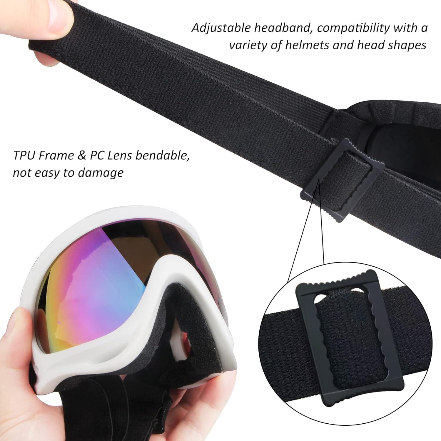 Gafas de Motocicleta LMAVAG UV400 Ajustables 2 Paquetes