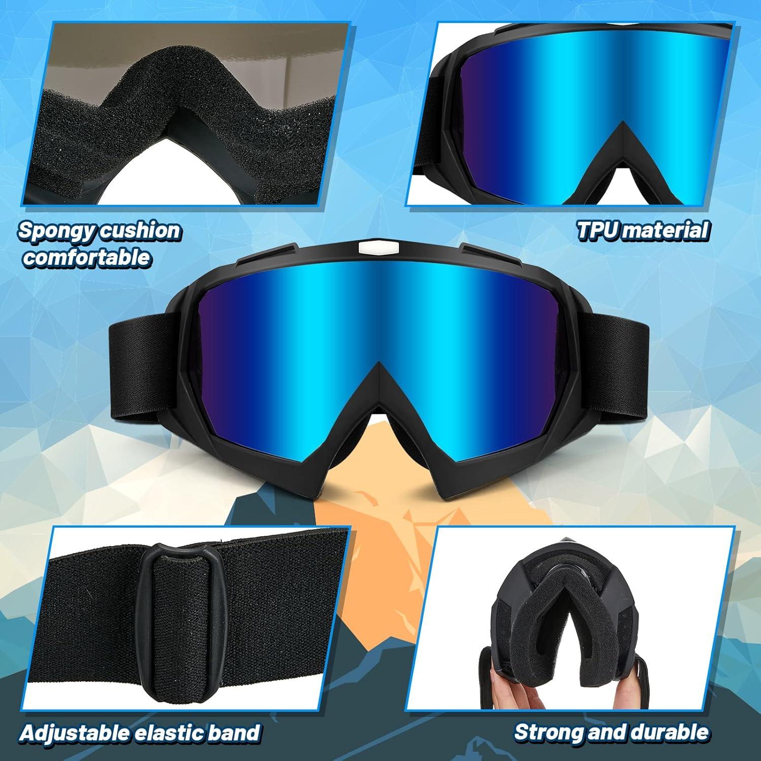 Gafas de Motocross Dunzy 6 Pares Protección Viento