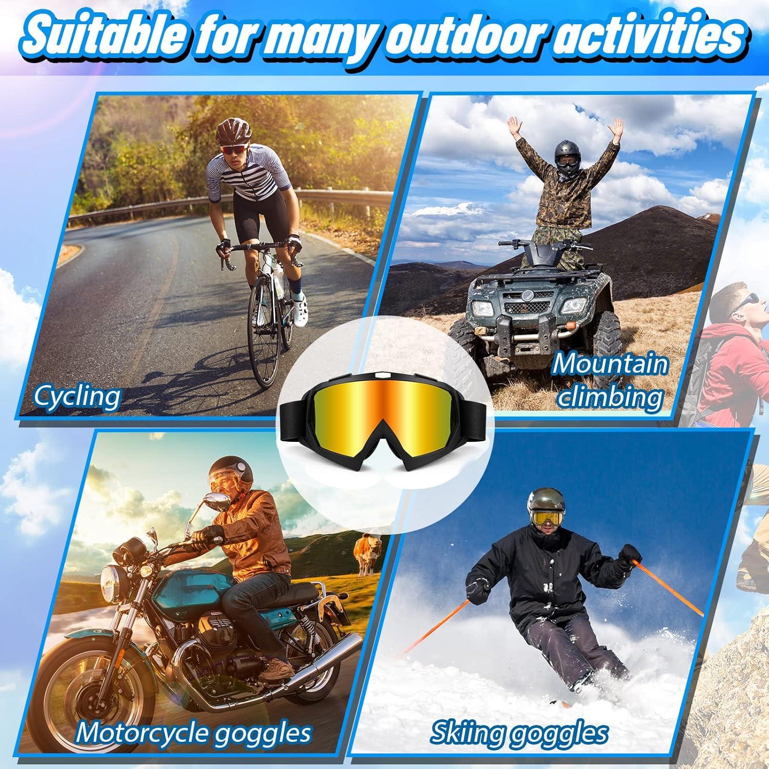 Gafas de Motocross Dunzy 6 Pares Protección Viento