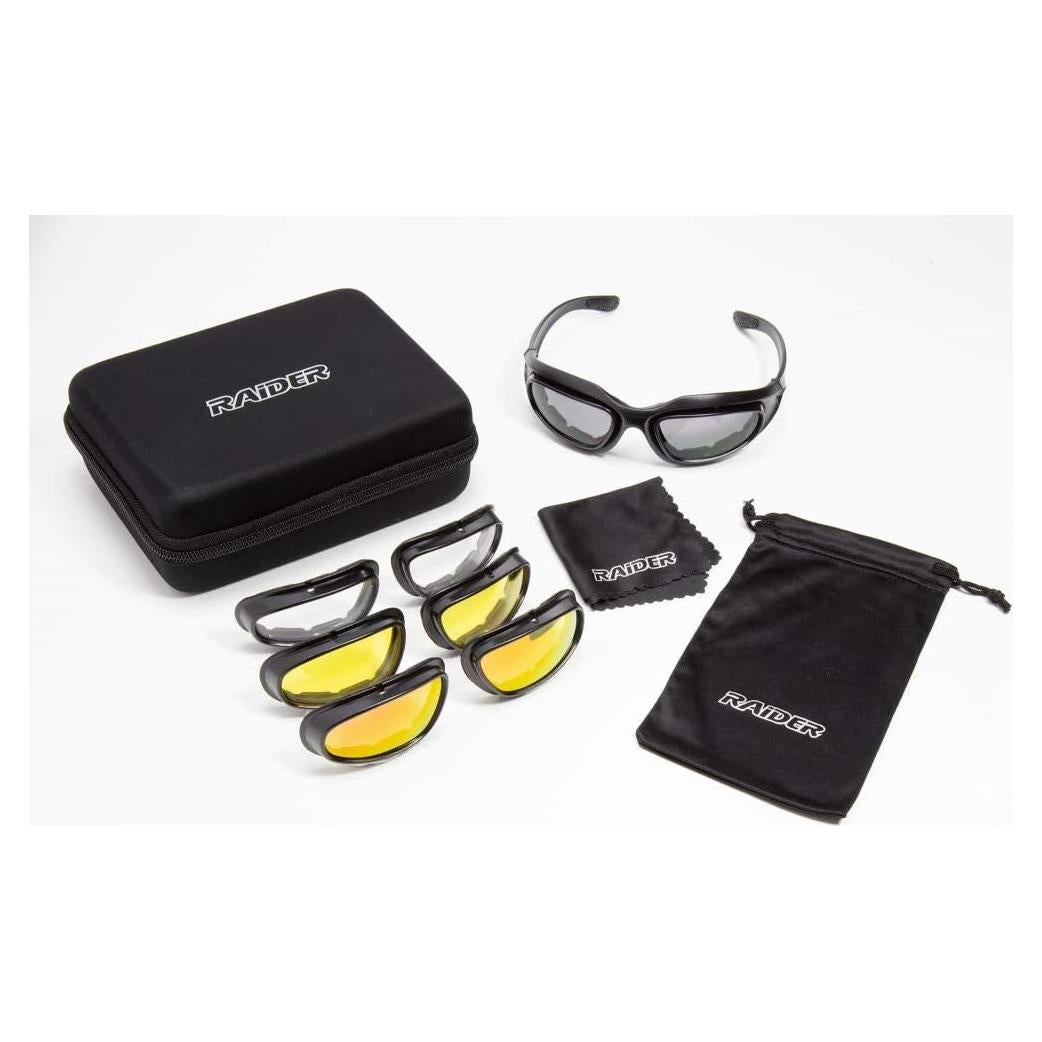 Kit de Gafas Raider 26-006 con 4 Lentes Intercambiables