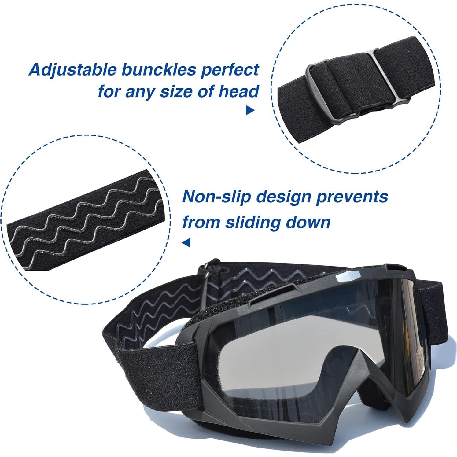 Gafas de Motocicleta AHR GOG01 UV400 Antirrayones