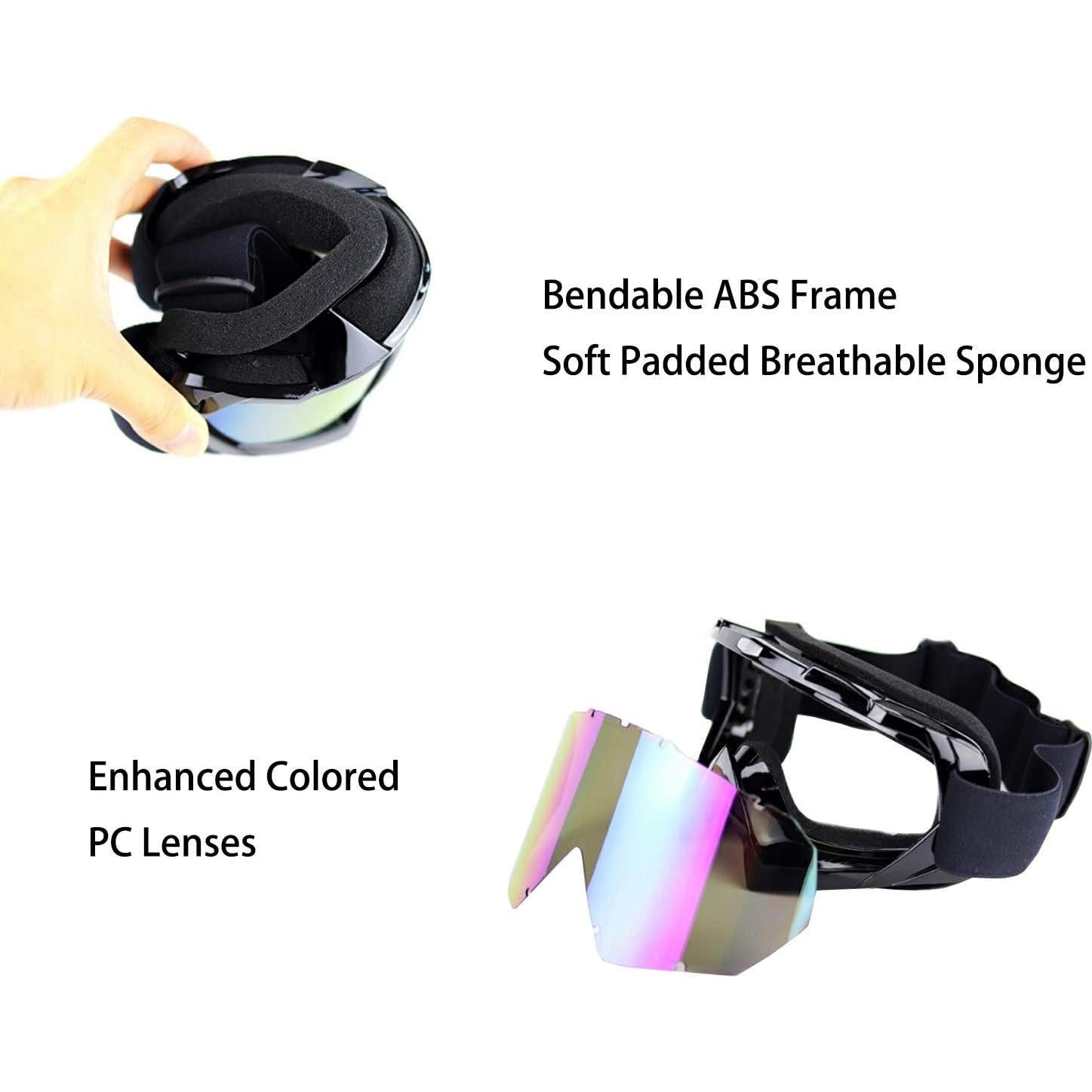 Gafas de Motocicleta ADCGank F-B01 Anti UV Ajustables