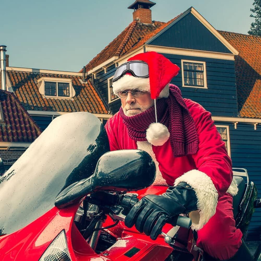 Gafas de Moto Vintage Peicees con Lentes Negros y Marco Claro