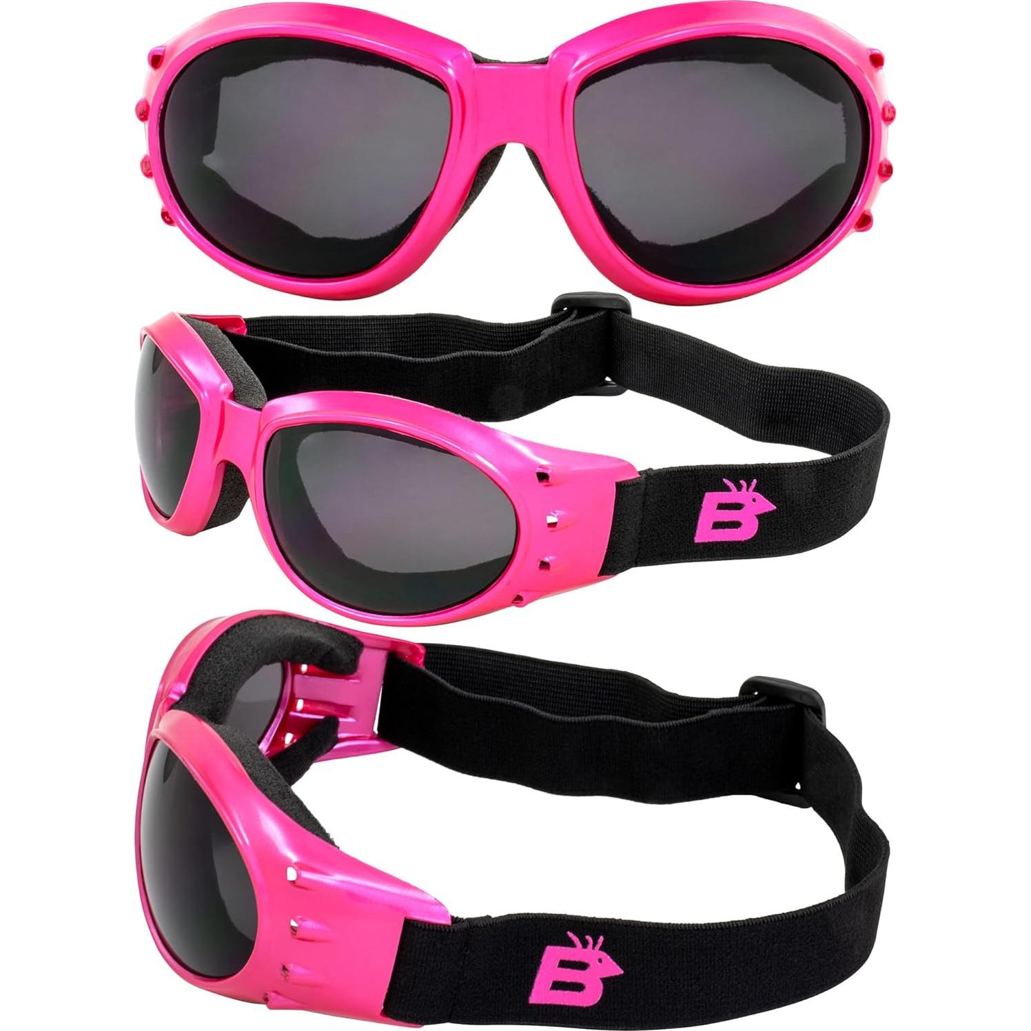 Gafas de Motocicleta Eagle Rosa Anti Vaho UV400