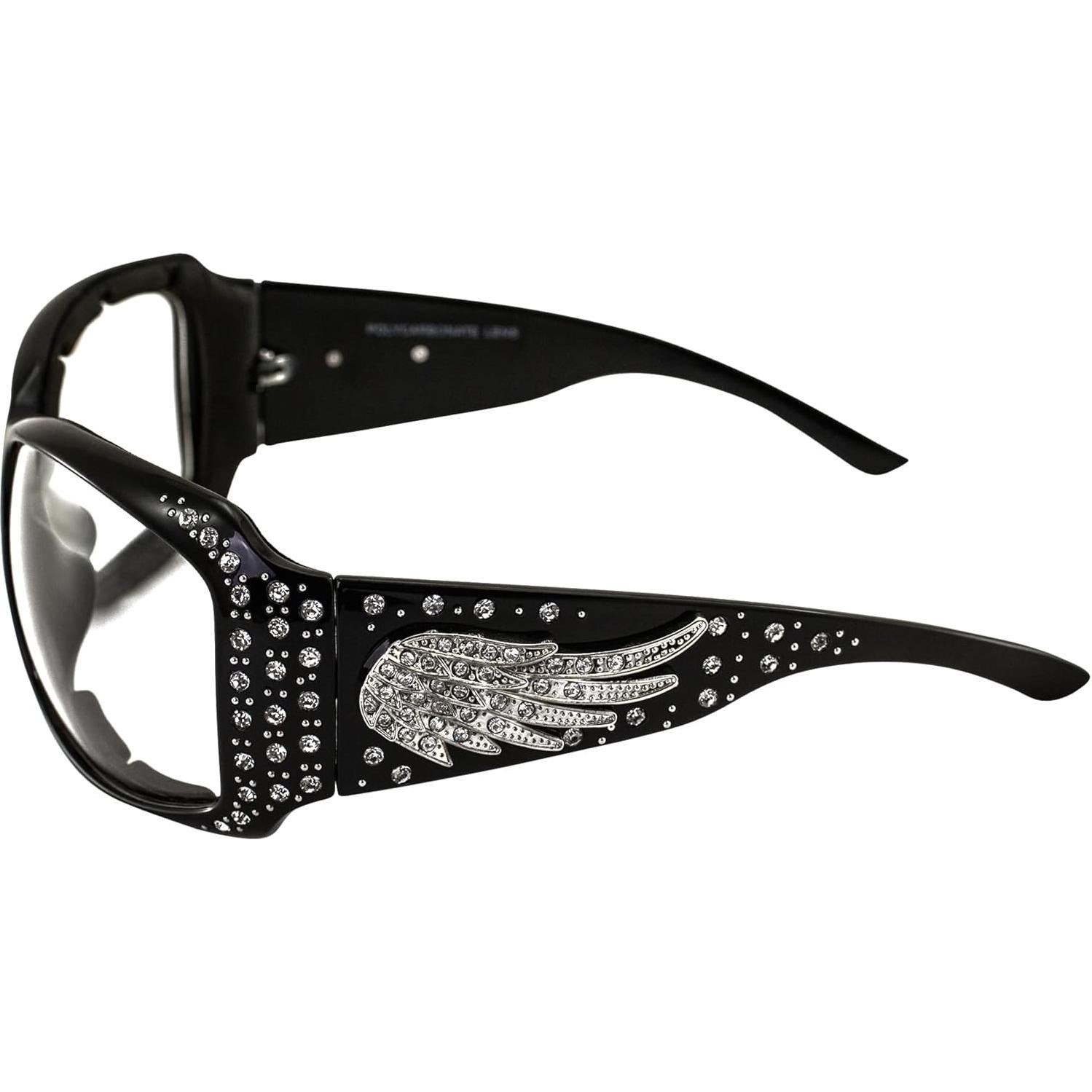 Gafas de Sol Acolchadas Global Vision para Mujeres con Strass