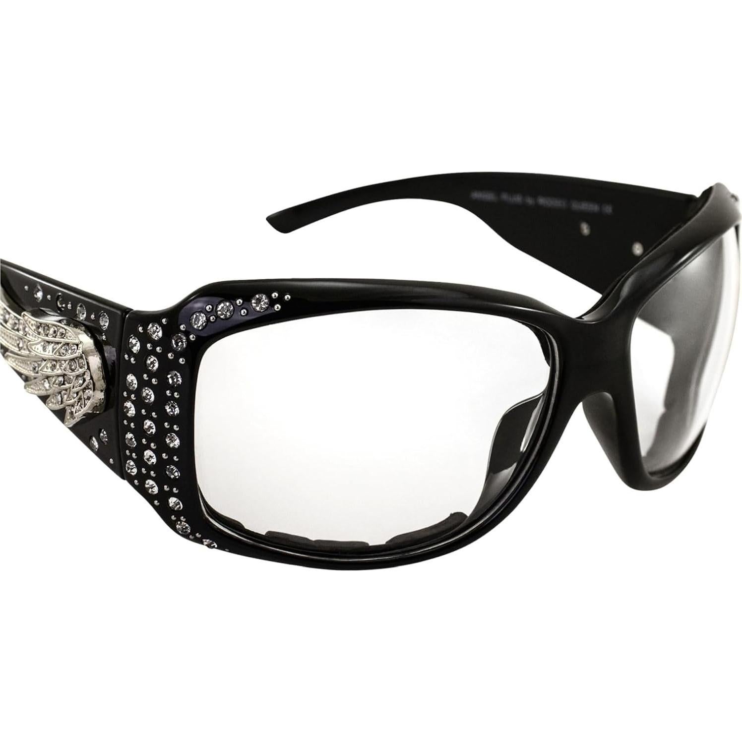Gafas de Sol Acolchadas Global Vision para Mujeres con Strass
