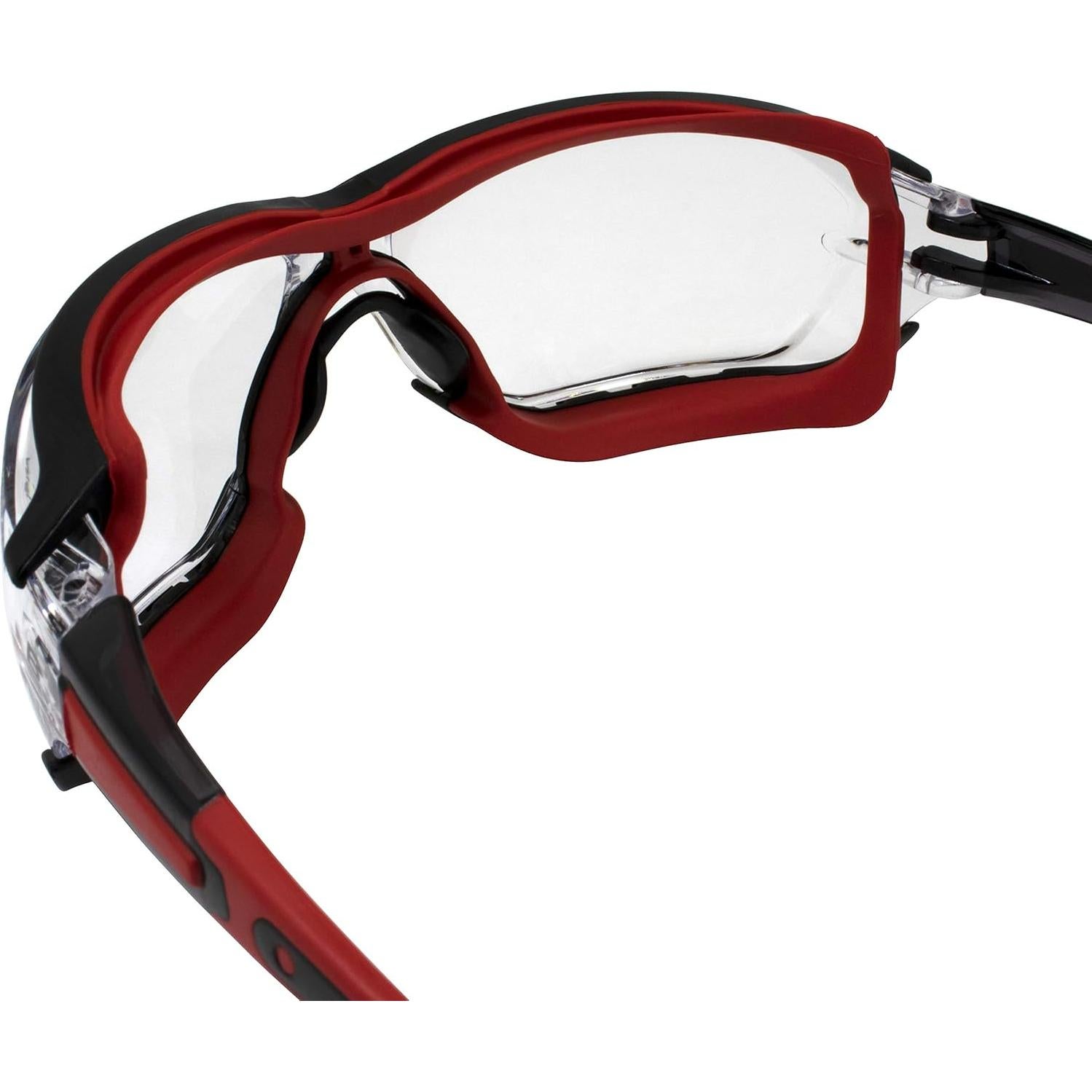 Gafas de seguridad Birdz Eyewear Gasket rojas con lente transparente