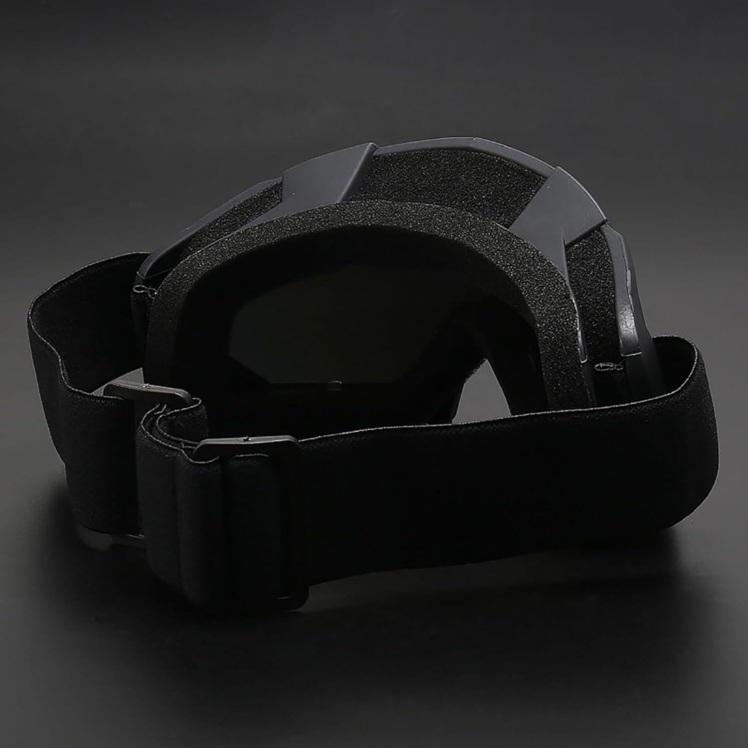 Paquete 2 Gafas de Moto Immoono Mármol Negro + 2 Cuellos