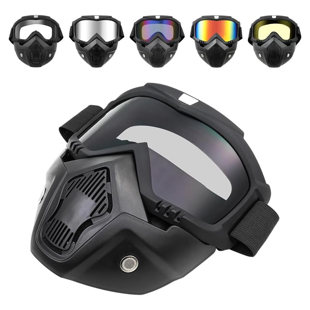 Gafas de Motocross DREAMIZER con Máscara Facial Removible