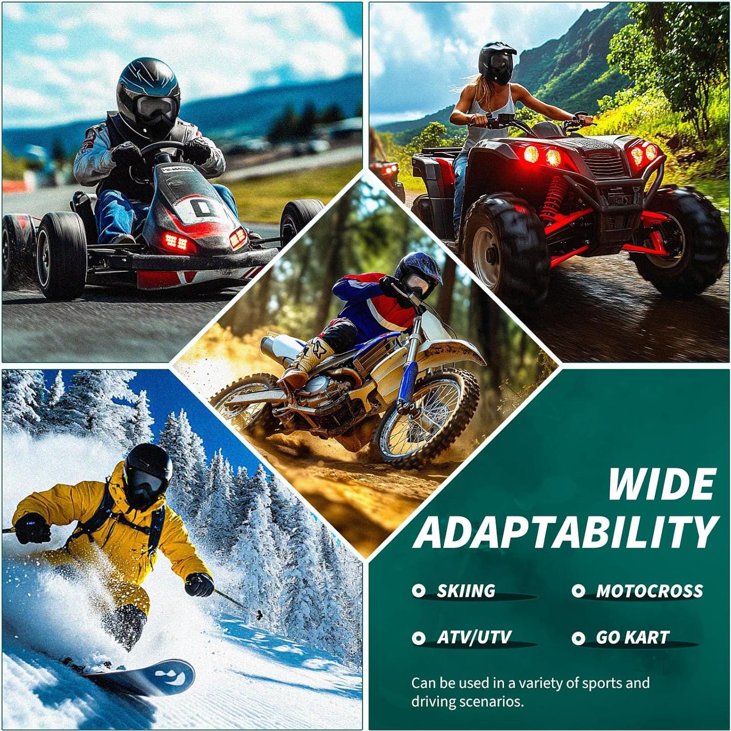 Gafas de Motocross DREAMIZER con Máscara Facial Removible