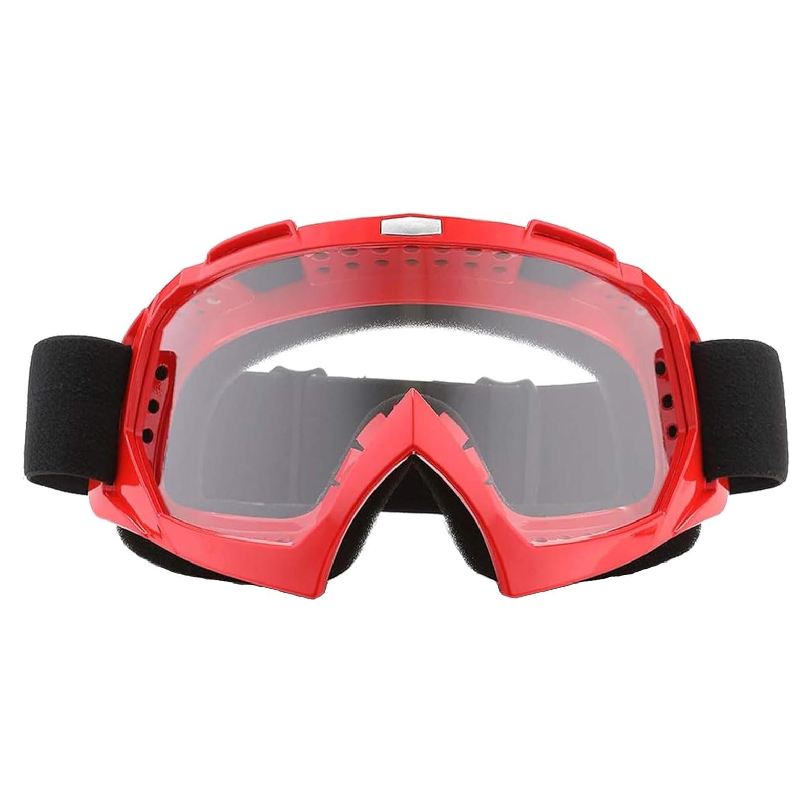 Gafas de Motocross X-TPSON Rojo Lente Clara Antiviento