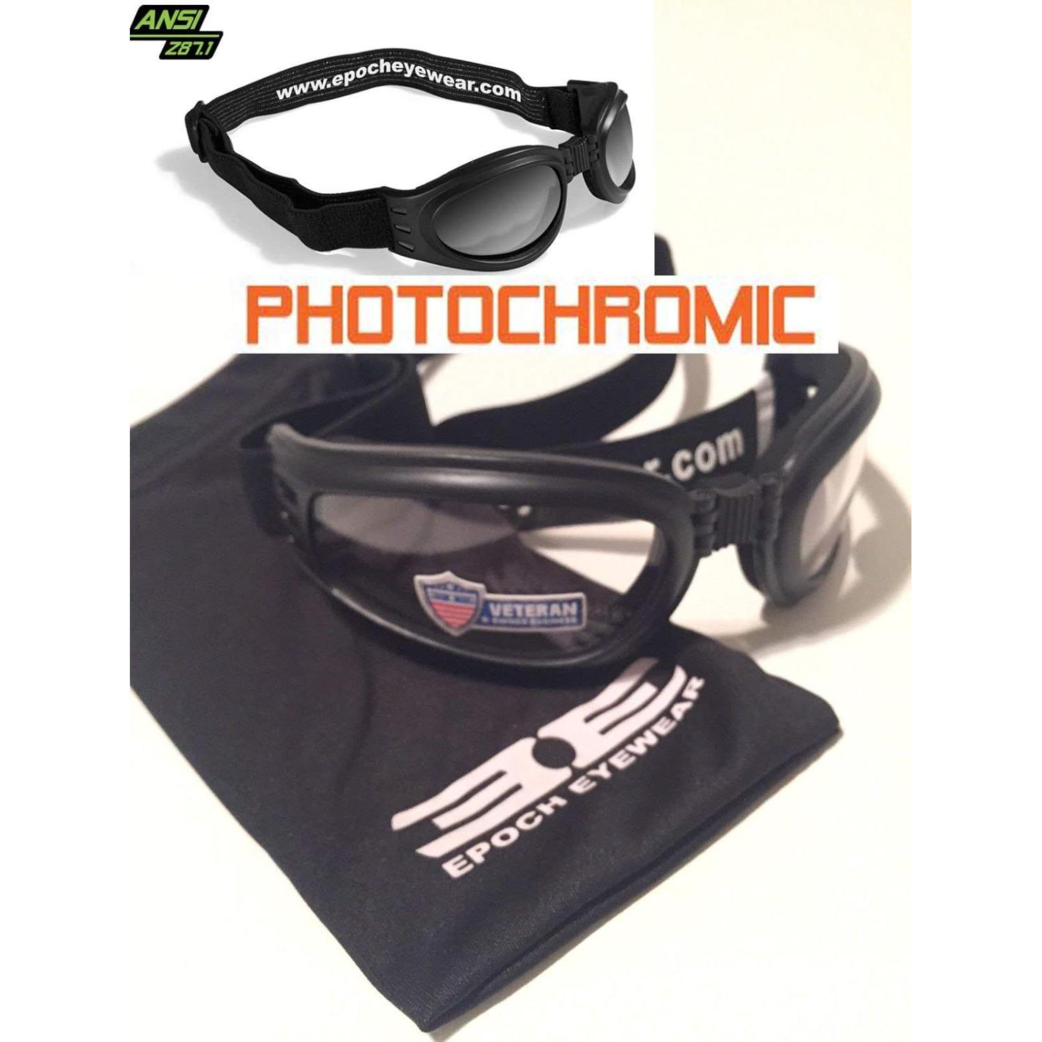 Gafas de motocicleta Epoch Hybrid fotoquímicas 100% UV