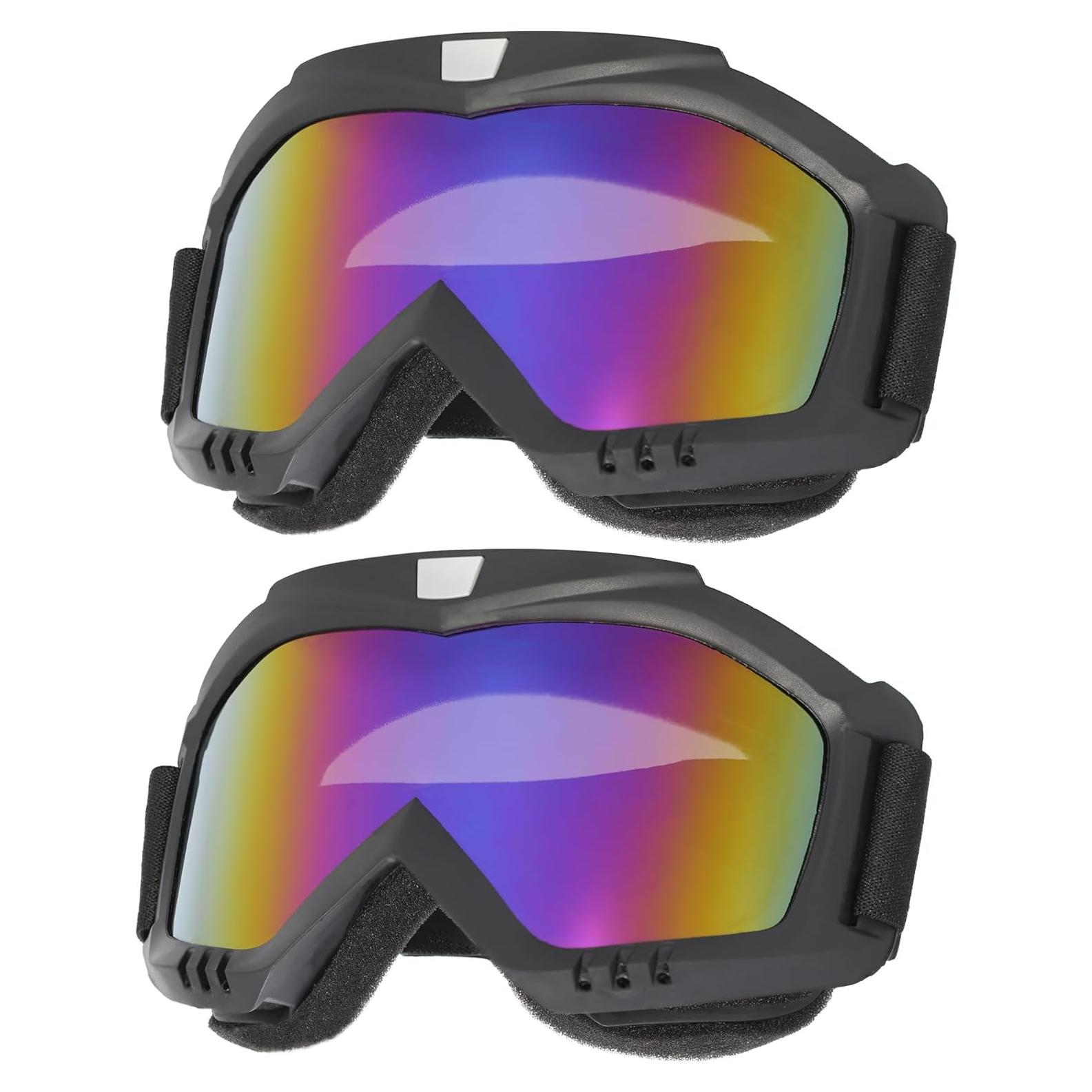 Gafas de Motocross OQUQO 2 Paquetes para ATV y Esquí