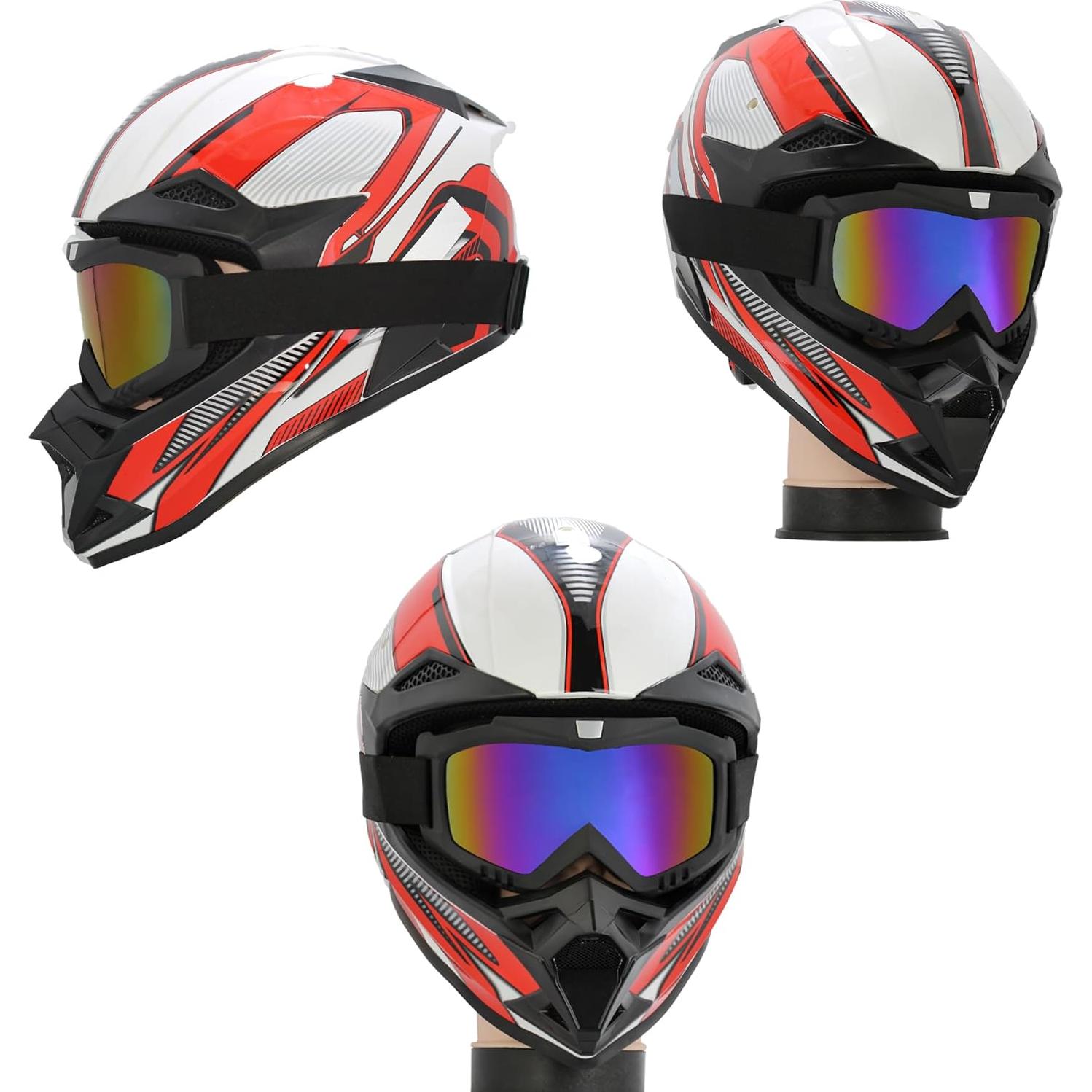 Gafas de Motocross OQUQO 2 Paquetes para ATV y Esquí