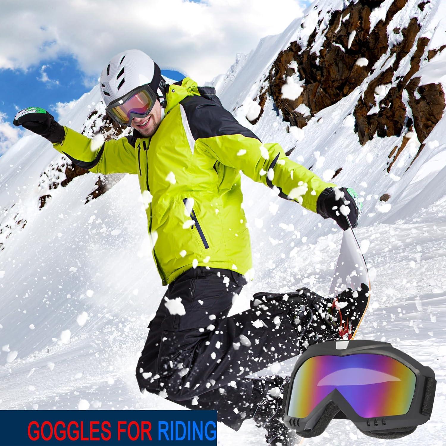 Gafas de Motocross OQUQO 2 Paquetes para ATV y Esquí