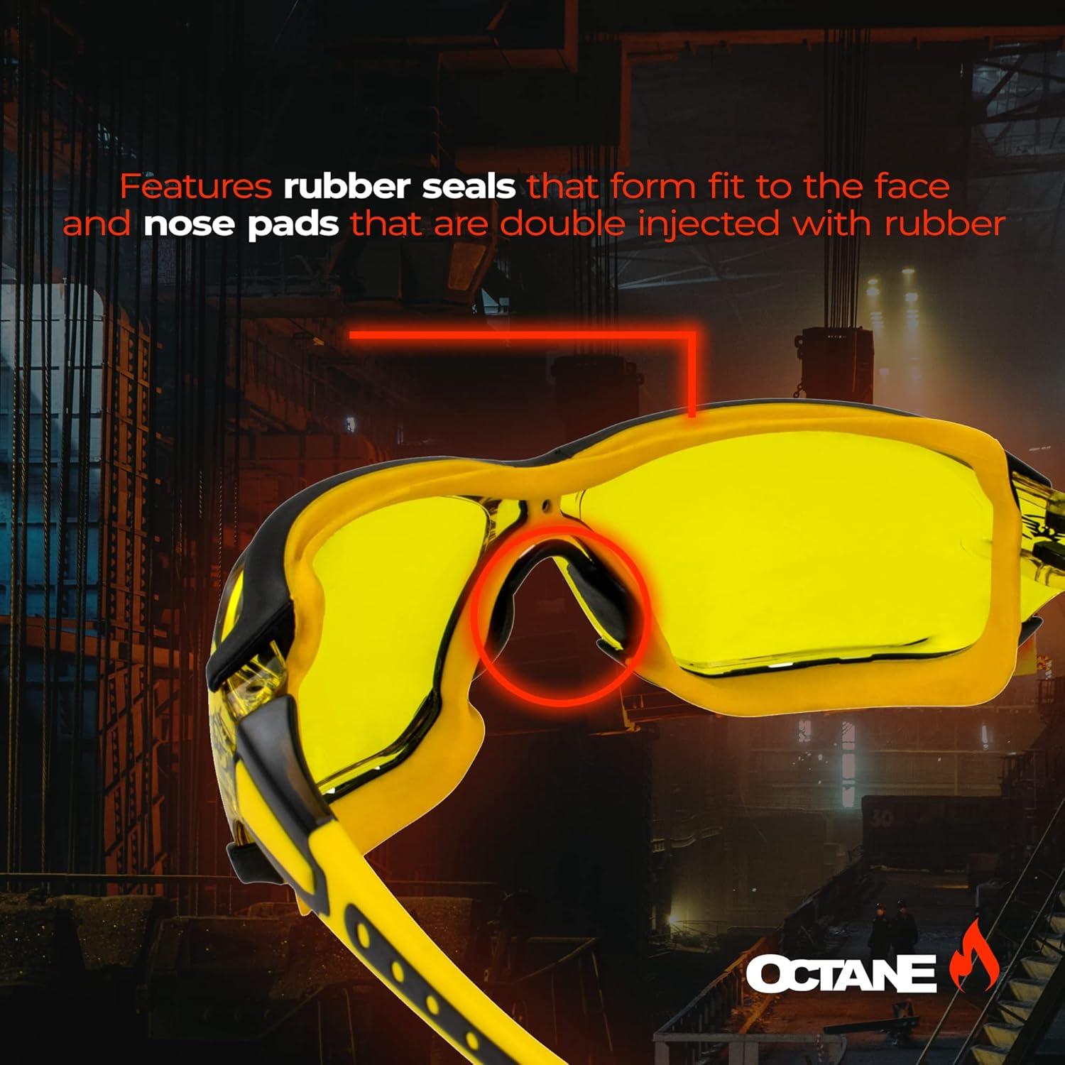 Gafas de Seguridad Global Vision Octane Sport Lente Amarillo
