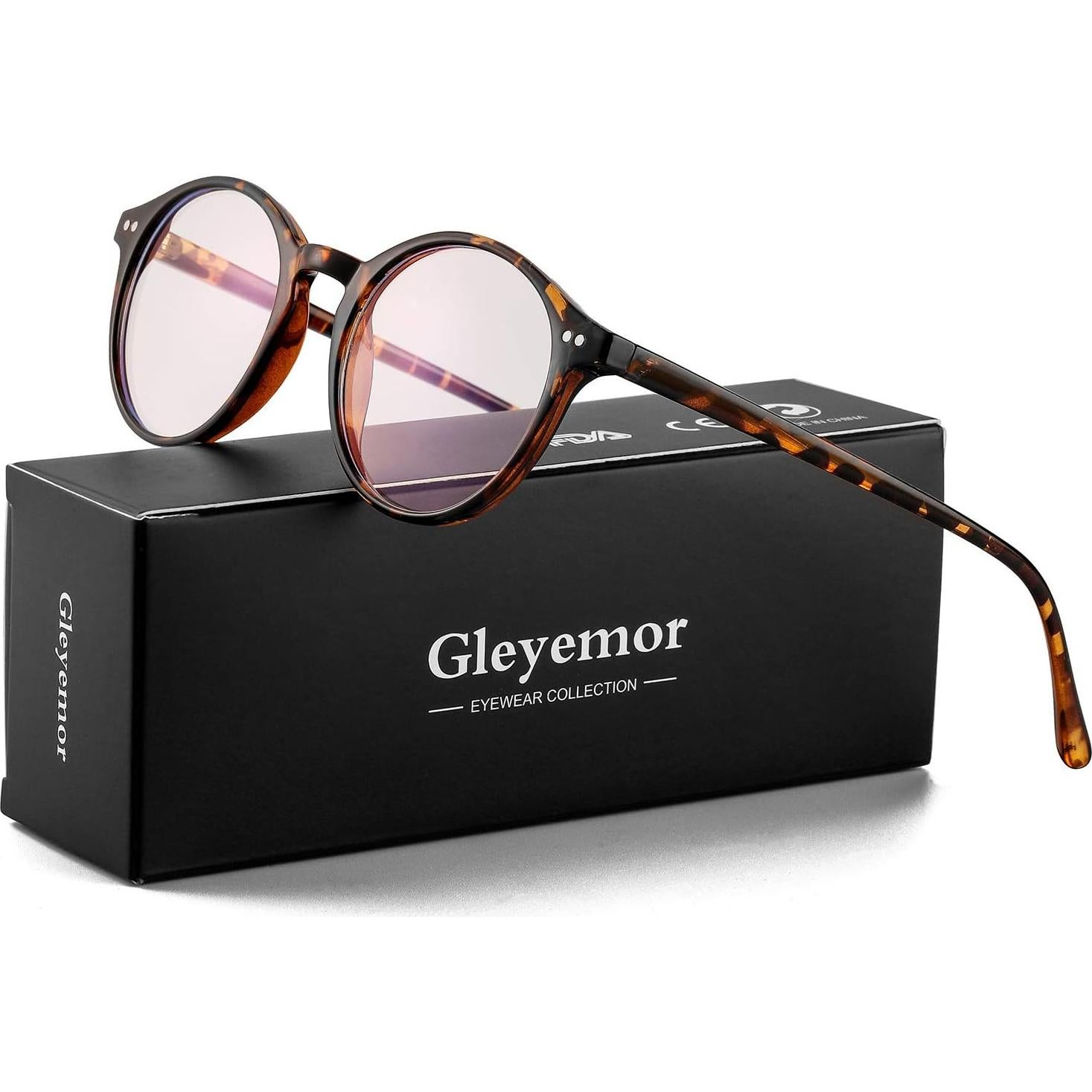 Gafas de Luz Azul Gleyemor GL5016 Montura Redonda Vintage