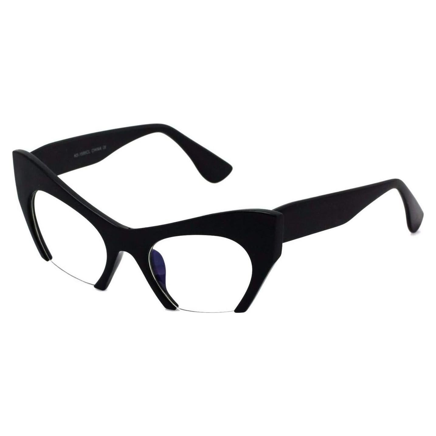 Gafas Ojo de Gato Retro Vintage UV400 Mujeres Transparentes