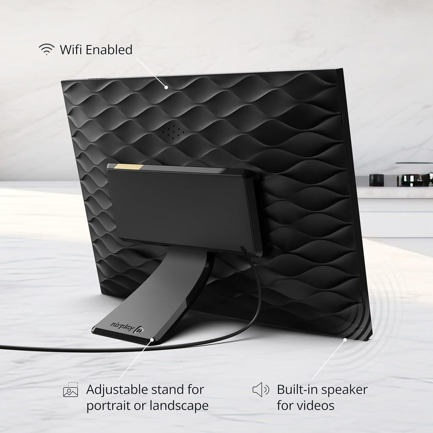 Marco Digital Nixplay 10.1" WiFi Pantalla Táctil Negro