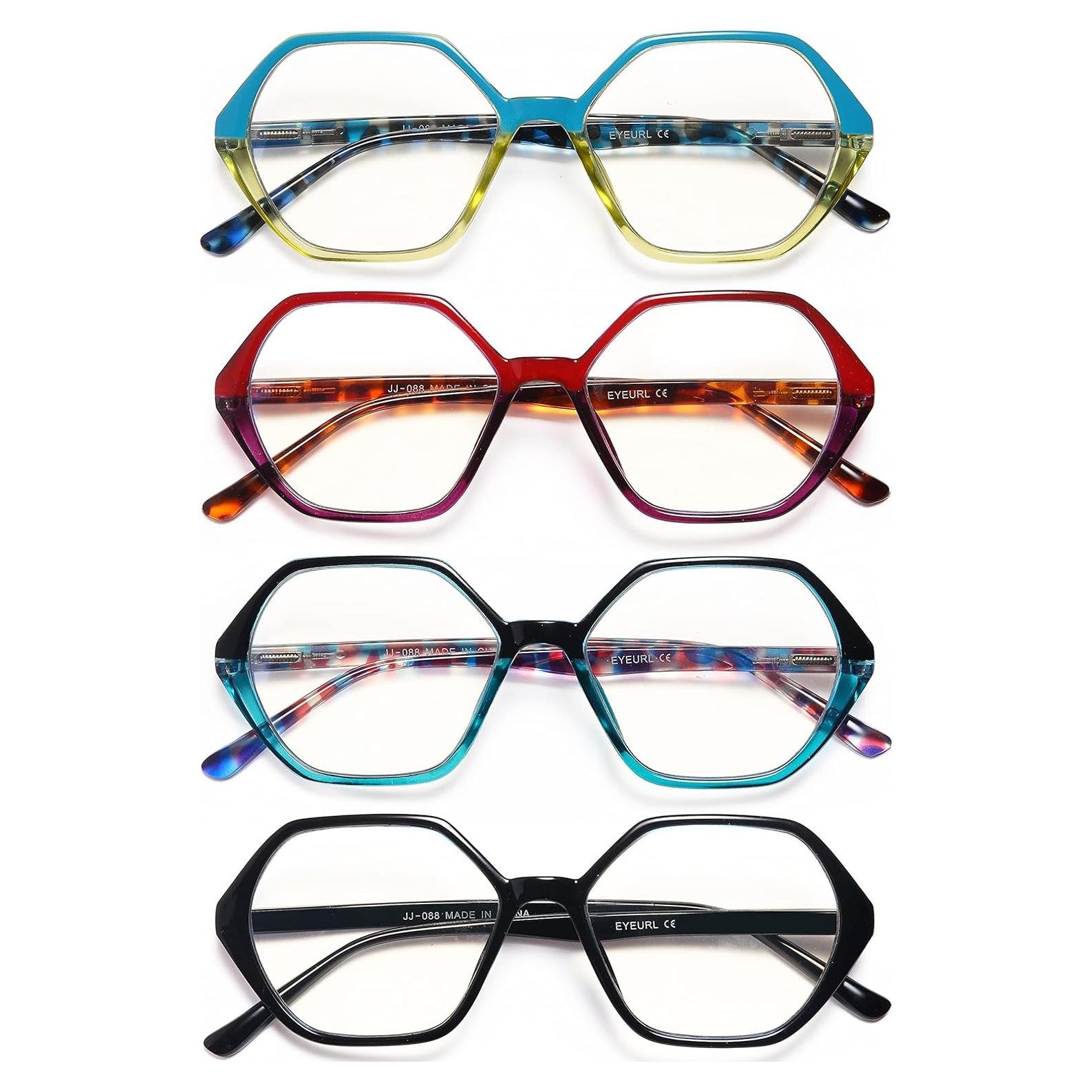 Gafas de Lectura EYEURL 4 Pares Vintage Bloqueo Luz Azul