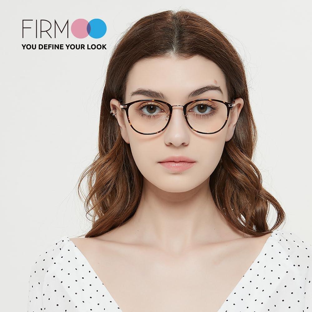 Gafas de luz azul Firmoo redondas ligeras para computadora