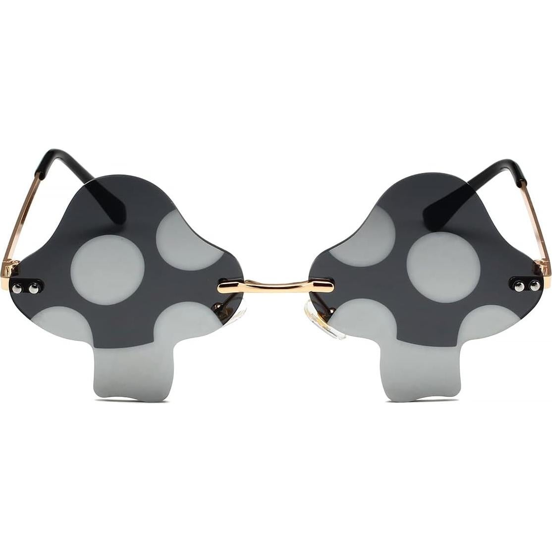 Gafas de sol JOVAKIT hongo retro UV400 para fiestas