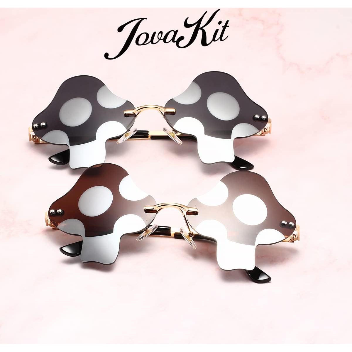 Gafas de sol JOVAKIT hongo retro UV400 para fiestas