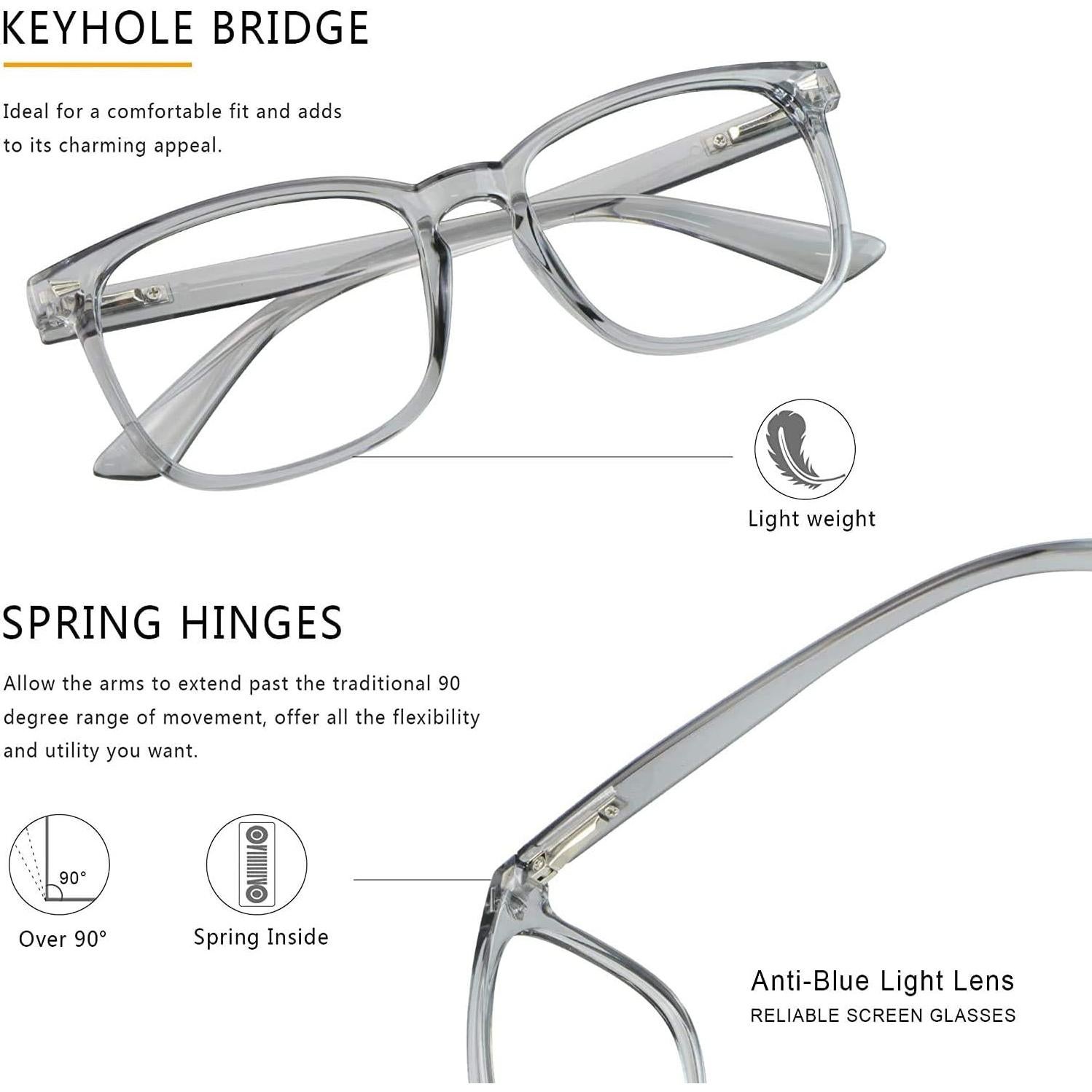 Gafas Multifocales Progresivas LAMBBAA Gris Claro +2.25