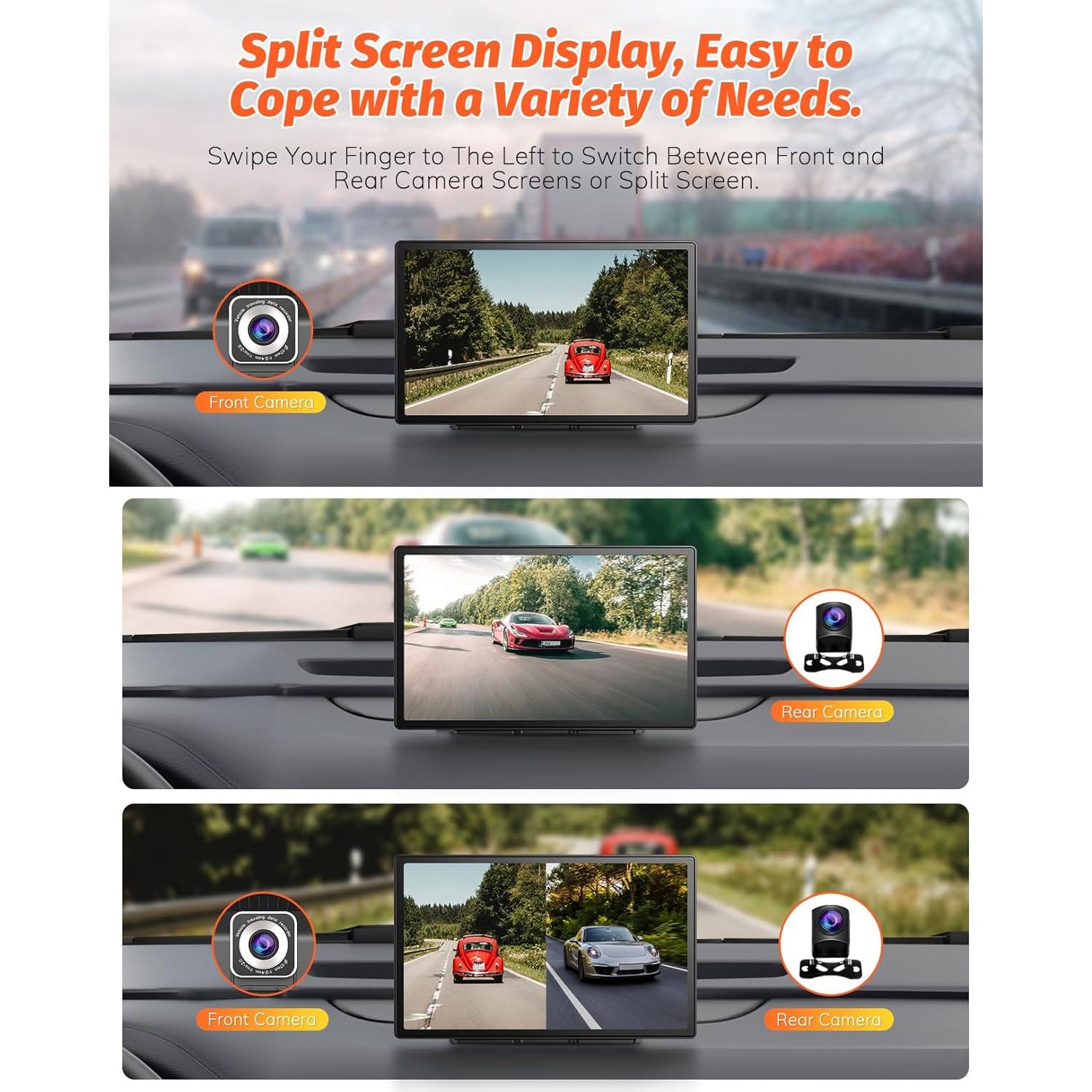 Pantalla Portátil para Coche 9" Cogamichi Carplay Inalámbrico