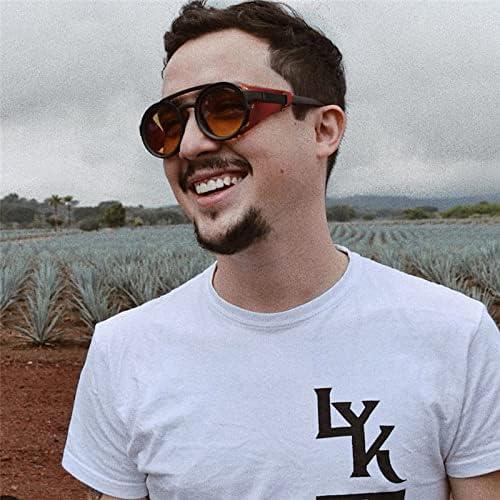 Gafas de Sol Steampunk FEISEDY Rojas UV400 48mm