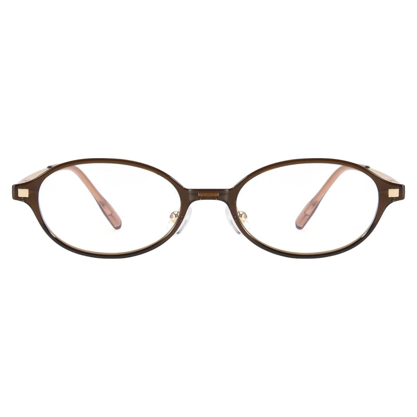 Gafas Falsas Retro Ovaladas SODQW con Lentes Antiluz Azul