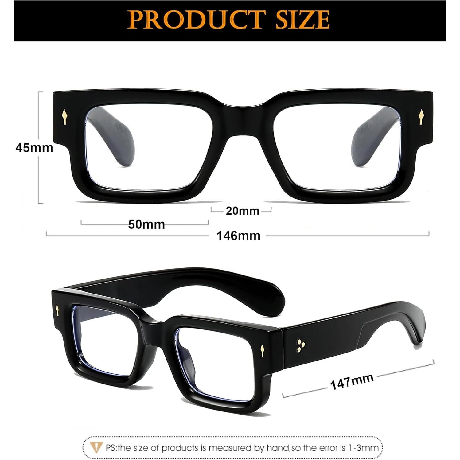 Gafas Anti-Fatiga Ocular EYLRIM Cuadradas 50mm UV400