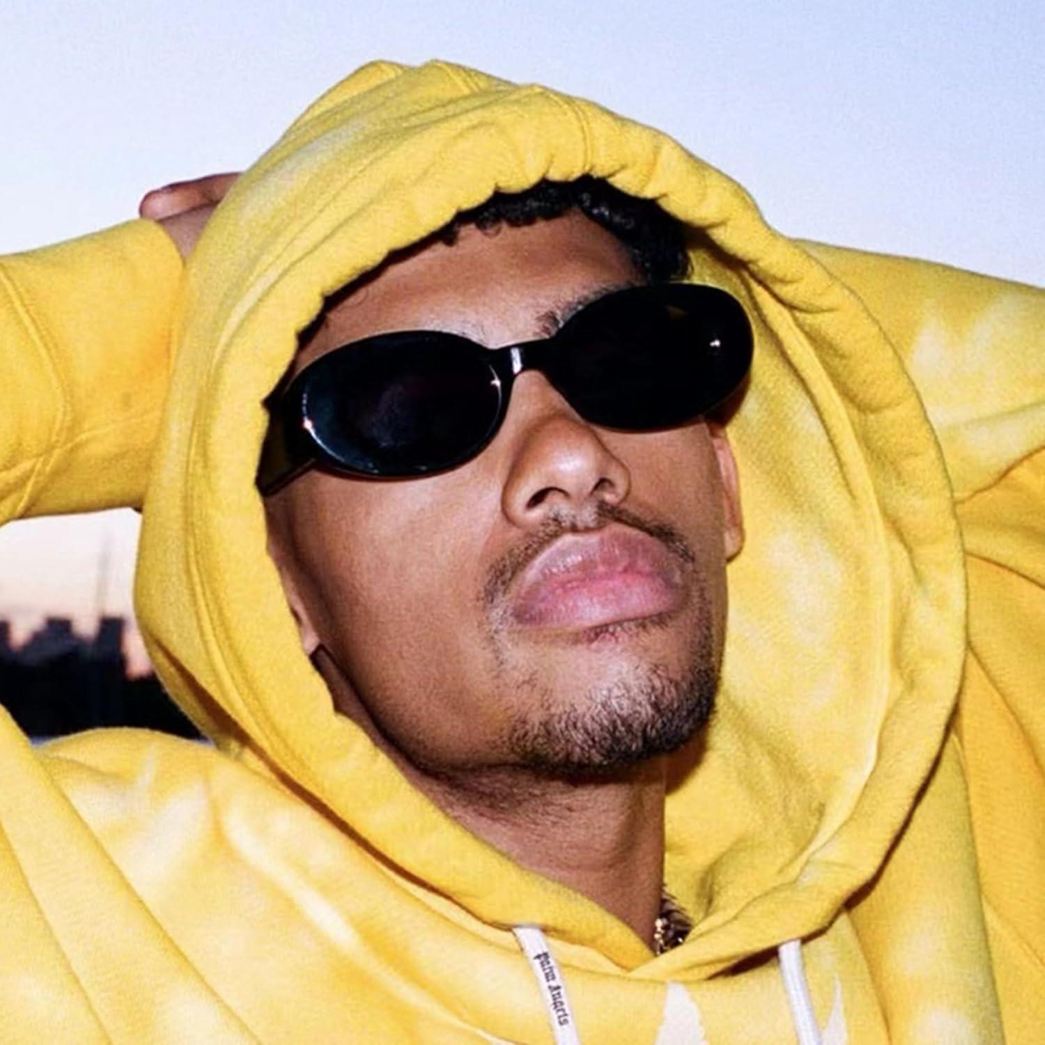 Gafas de sol ovaladas Teumire negras UV400 para mujeres