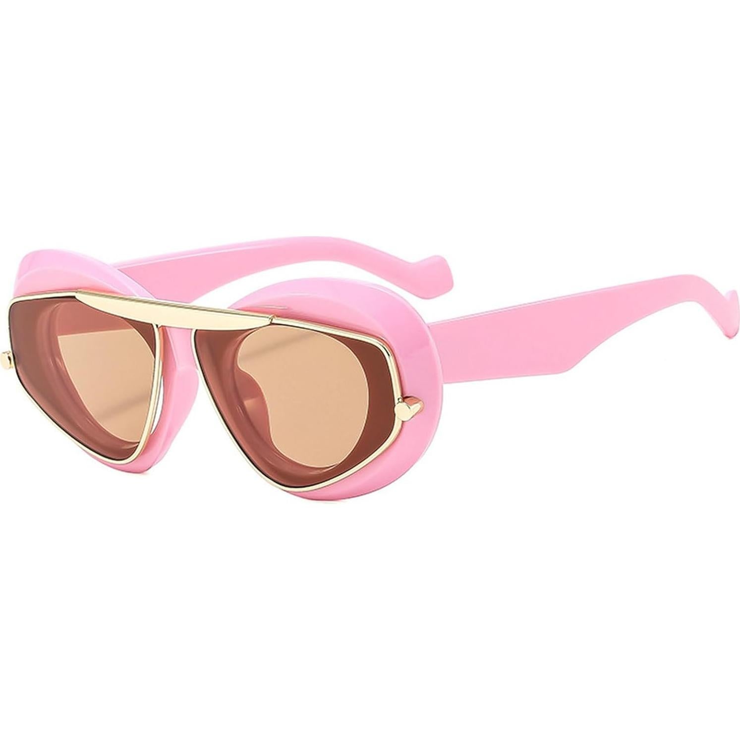 Gafas de sol UV400 Laureles estilo gato grande C4