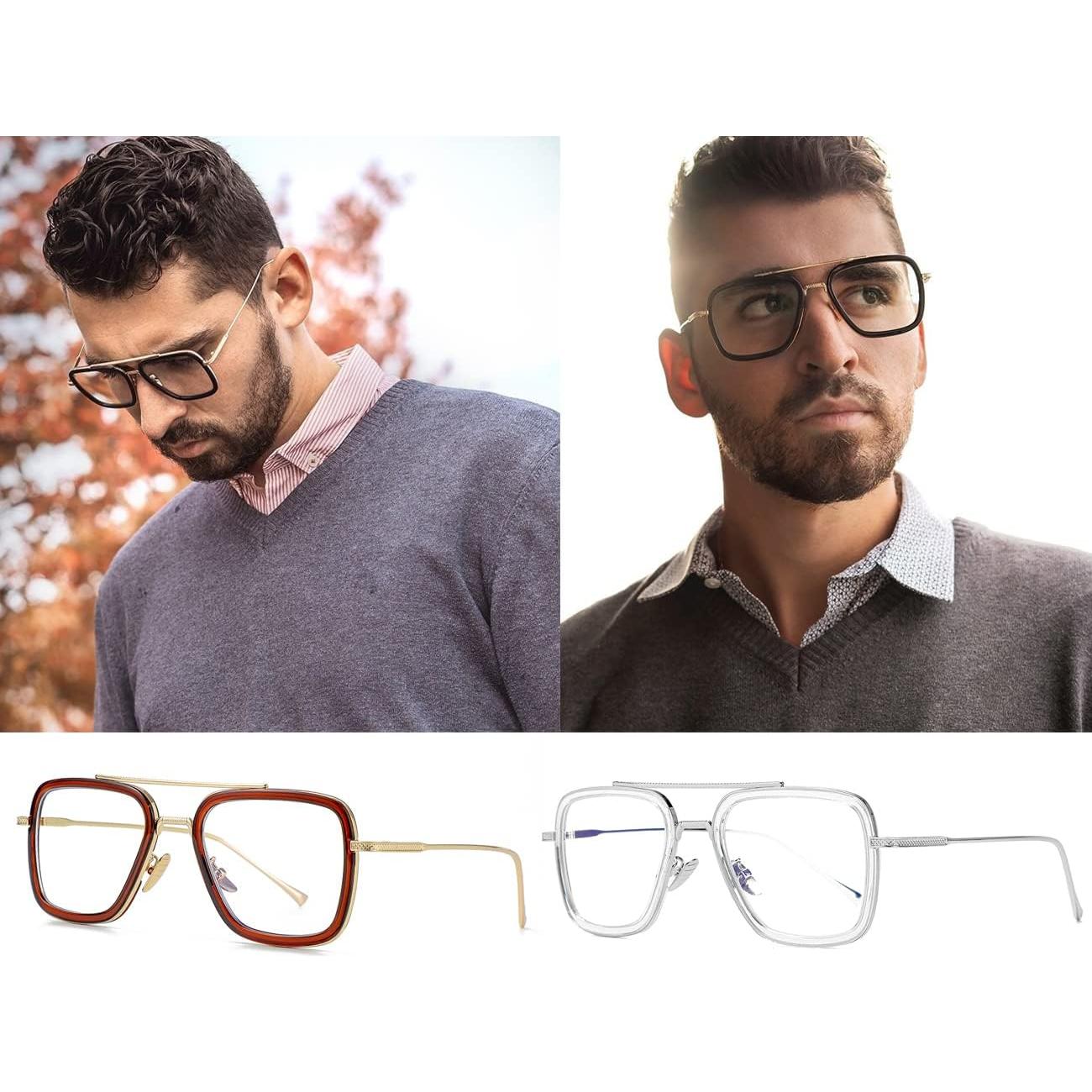 Gafas bloqueadoras luz azul NIDOVIX estilo Tony Stark