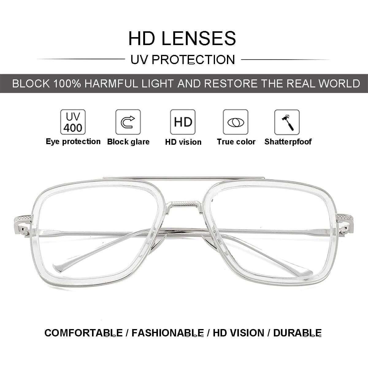 Gafas bloqueadoras luz azul NIDOVIX estilo Tony Stark