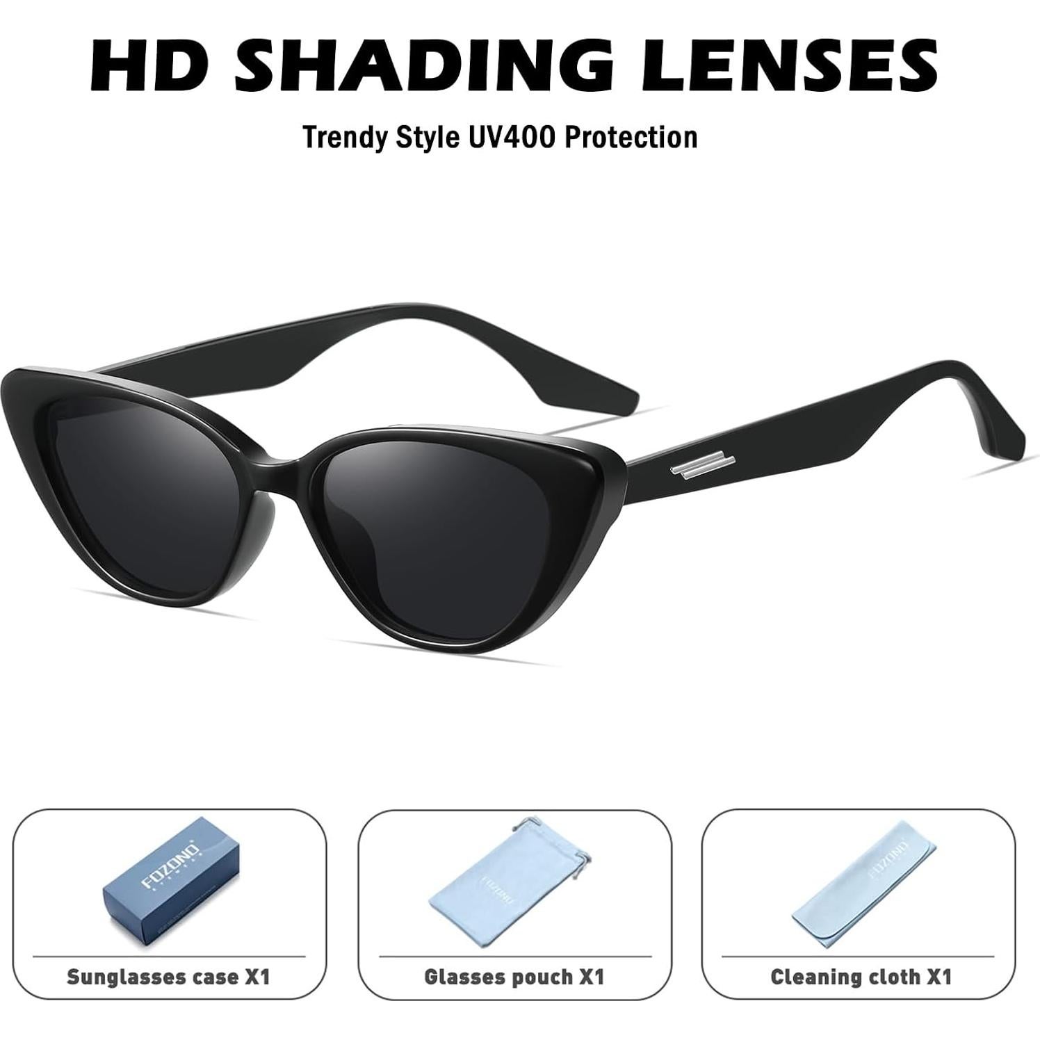 Gafas de sol Fozono ojo de gato UV400 estilo 90s