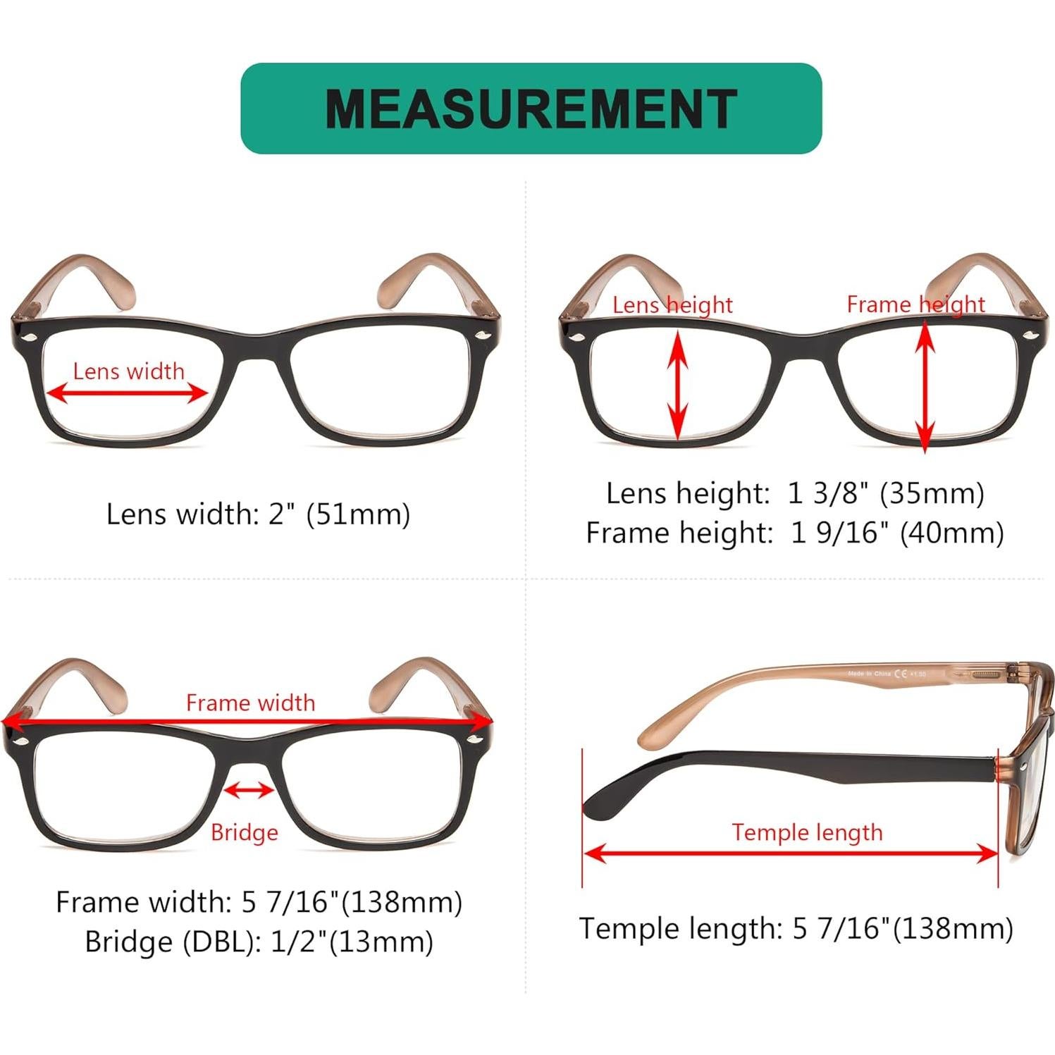 Gafas de lectura Eyekepper vintage 1.75x negro-marrón