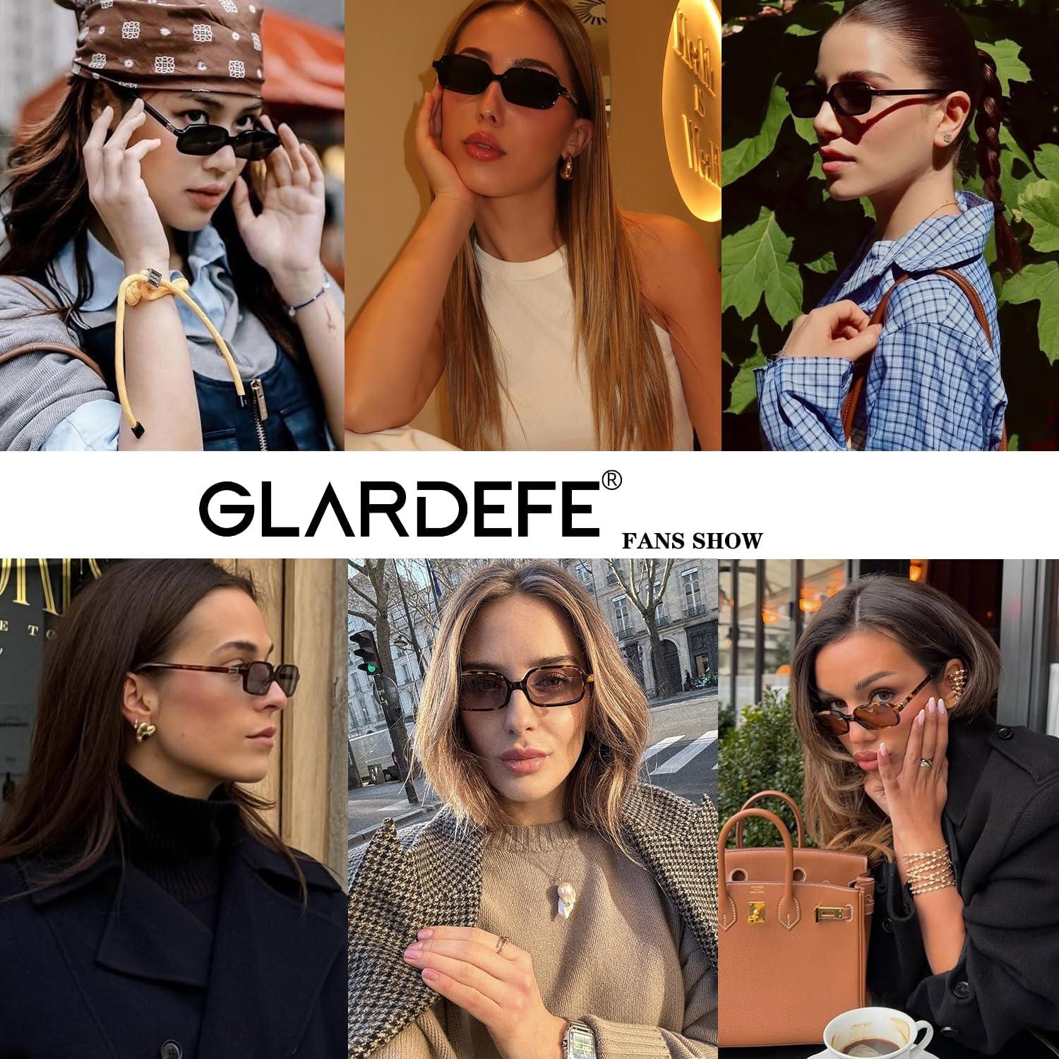 Gafas de sol retro GLARDEFE UV400 para mujeres - 54mm