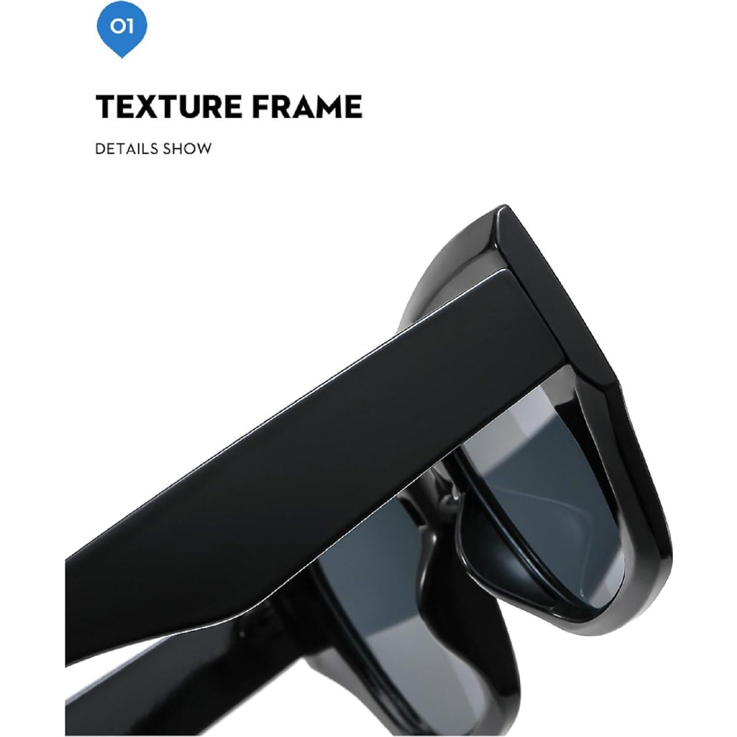 Gafas de sol cuadradas UV400 para mujeres mincl estilo vintage