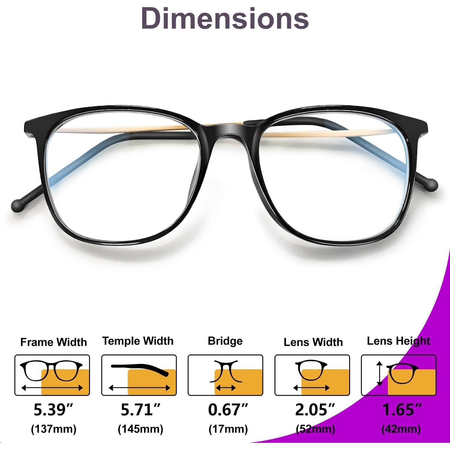 Gafas VISOONE Gael Antideslizantes TR90 Luz Azul Talla M